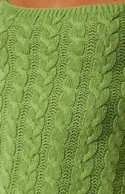 BB Exclusive Dresses Aloe Green Mini Dress