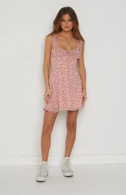 BB Exclusive Althea Floral Tie Strap Mini Dress New