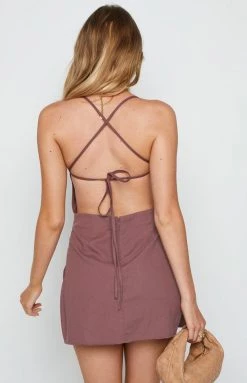 BB Exclusive Amara Backless Mini Dress Chocolate Dresses 13 BB Exclusive Amara Backless Mini Dress Chocolate Dresses