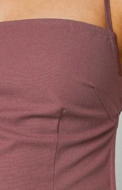 BB Exclusive Amara Backless Mini Dress Chocolate Dresses 14 BB Exclusive Amara Backless Mini Dress Chocolate Dresses