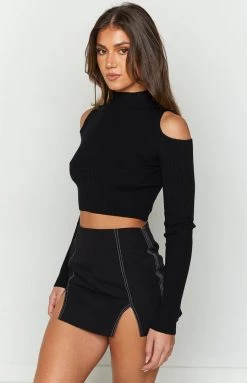 BB Exclusive Amaya Black Contrast Mini Skirt 9 BB Exclusive Amaya Black Contrast Mini Skirt