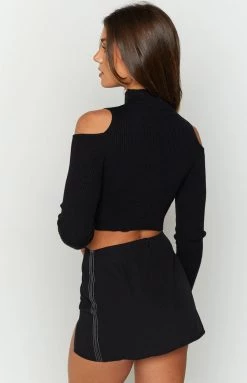 BB Exclusive Amaya Black Contrast Mini Skirt 10 BB Exclusive Amaya Black Contrast Mini Skirt