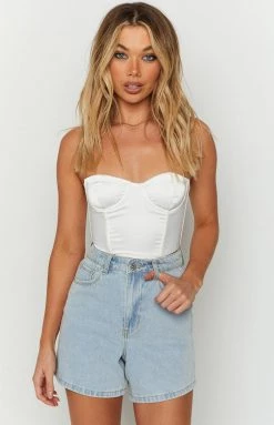 BB Exclusive American Girl White Strapless Corset 10 BB Exclusive American Girl White Strapless Corset