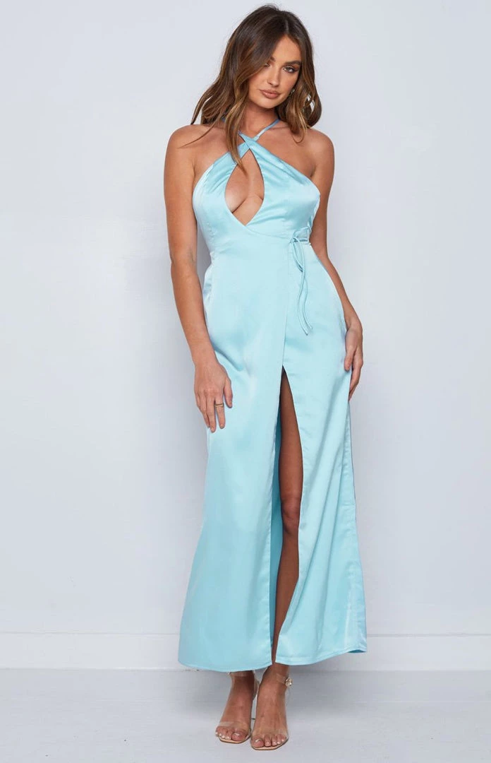 BB Exclusive Amia Blue Maxi Formal Dress 8 BB Exclusive Amia Blue Maxi Formal Dress