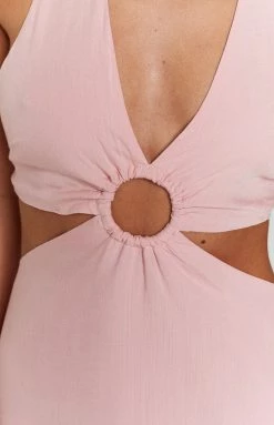 BB Exclusive New Aminah Pink Mini Dress