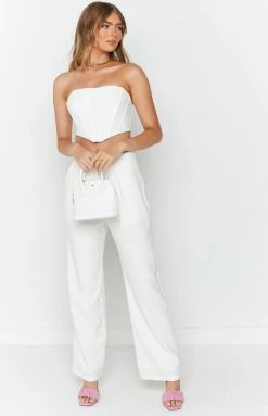 BB Exclusive Amy White Corset Top