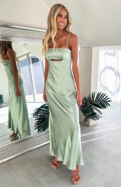 Beginning Boutique New Anais Sage Maxi Dress