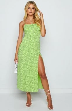 BB Exclusive Angelo Green Midi Dress Dresses