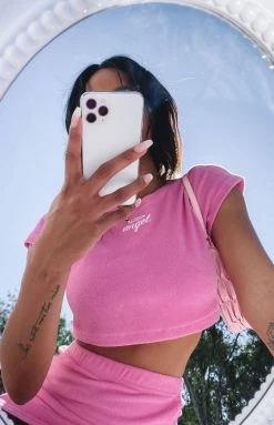 BB Exclusive Angel Terry Mini Skirt Pink