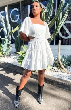 Beginning Boutique Annemaree White Mini Dress
