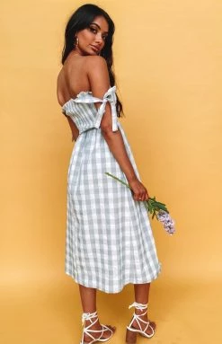 Beginning Boutique Annette Midi Dress Green Gingham Dresses 15 Beginning Boutique Annette Midi Dress Green Gingham Dresses
