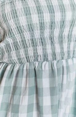 Beginning Boutique Annette Midi Dress Green Gingham Dresses 14 Beginning Boutique Annette Midi Dress Green Gingham Dresses