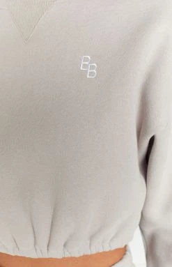 BB Exclusive New Annie Grey Cropped Sweater