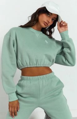 BB Exclusive Annie Mineral Cropped Sweater Outerwear