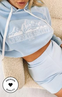 9.0 Sport Apres Hoodie Blue Outerwear