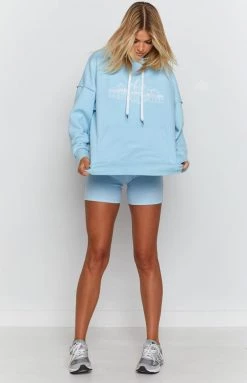 9.0 Sport Apres Hoodie Blue Outerwear