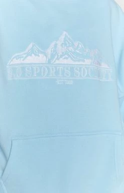 9.0 Sport Apres Hoodie Blue Outerwear
