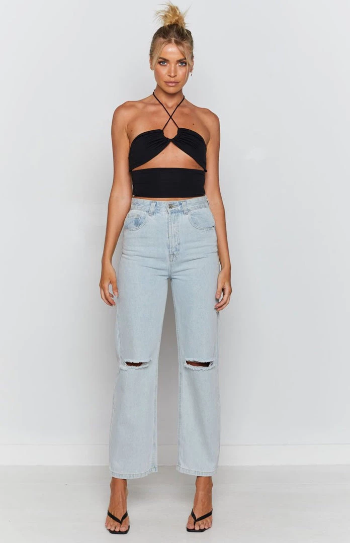 BB Exclusive Bowie Crop Top Black Tops 4 BB Exclusive Bowie Crop Top Black Tops