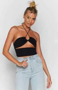 BB Exclusive Bowie Crop Top Black Tops 13 BB Exclusive Bowie Crop Top Black Tops