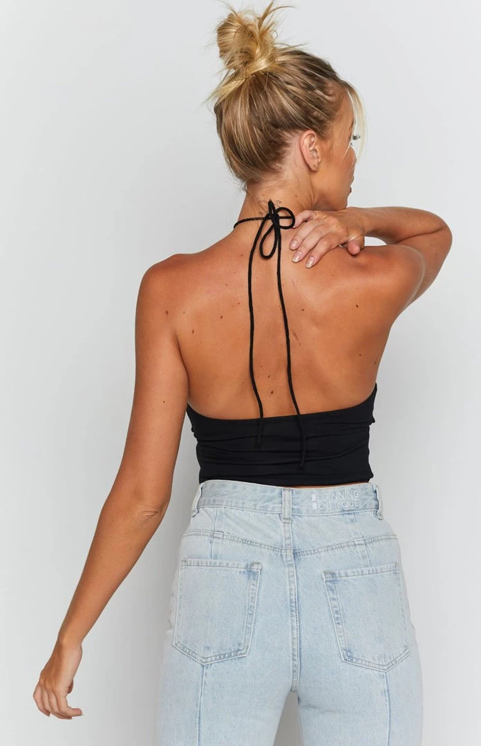 BB Exclusive Bowie Crop Top Black Tops 7 BB Exclusive Bowie Crop Top Black Tops