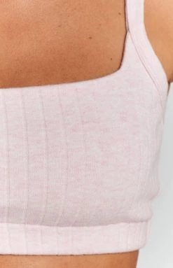 BB Exclusive Tops Arlo PJ Crop Top Pink