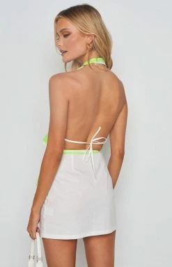 BB Exclusive Bottoms Ash White Wrap Mini Skirt