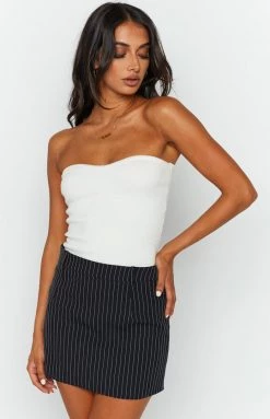 BB Exclusive Ashford Pinstripe Mini Skirt Bottoms