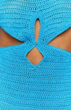 BB Exclusive Dresses Astrid Blue Crochet Mini Dress 12 BB Exclusive Dresses Astrid Blue Crochet Mini Dress