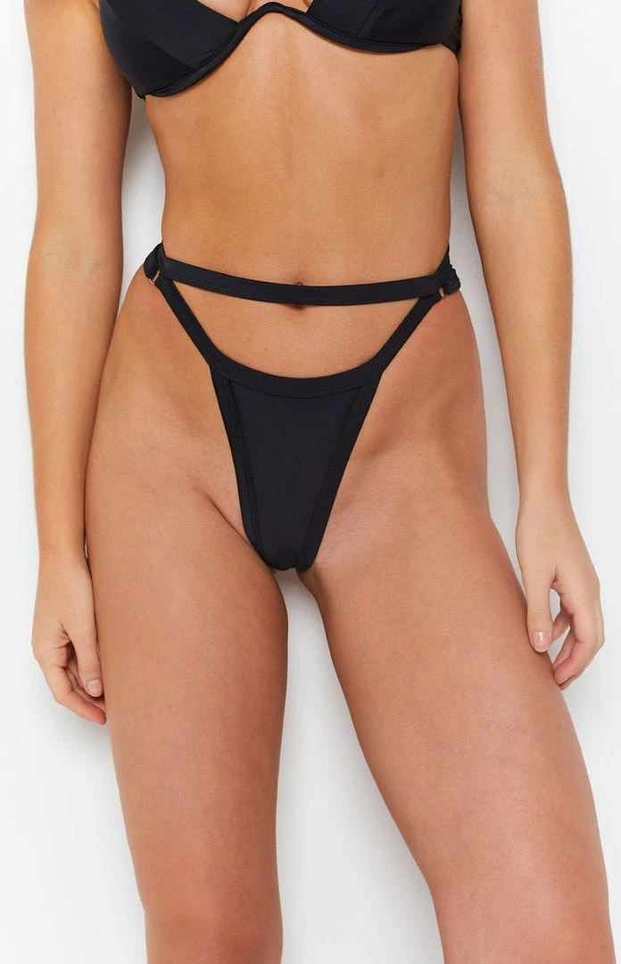 9.0 Swim X Ariella Attina Bikini Bottoms Black 5 9.0 Swim X Ariella Attina Bikini Bottoms Black