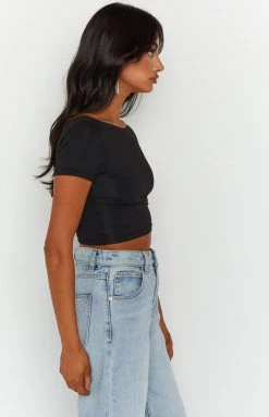 BB Exclusive Aubree Black Baby Tee