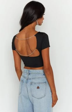 BB Exclusive Aubree Black Baby Tee