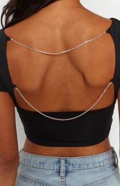 BB Exclusive Aubree Black Baby Tee