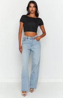 BB Exclusive Aubree Black Baby Tee