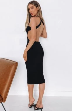 BB Exclusive Dresses Mazzy Midi Dress Black 15 BB Exclusive Dresses Mazzy Midi Dress Black