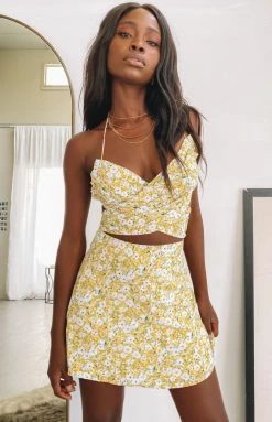 BB Exclusive Aura Cross Over Mini Dress Floral