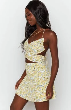 BB Exclusive Aura Cross Over Mini Dress Floral