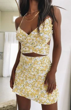 BB Exclusive Aura Cross Over Mini Dress Floral