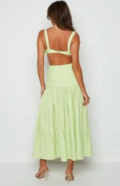 BB Exclusive Aurelia Green Midi Dress Dresses