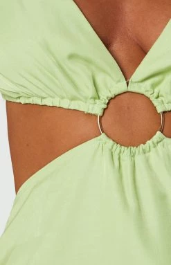 BB Exclusive Aurelia Green Midi Dress Dresses