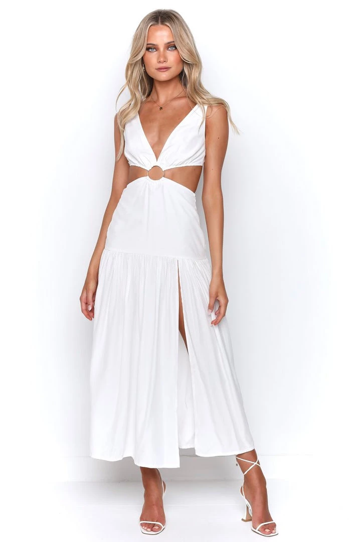 BB Exclusive Aurelia White Maxi Dress 5 BB Exclusive Aurelia White Maxi Dress