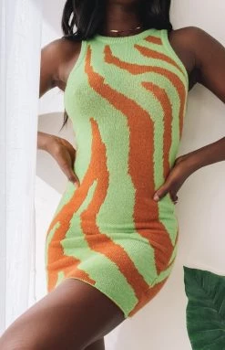 Beginning Boutique Austin Mini Dress Green Mini Dresses