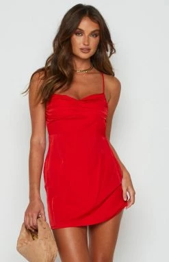 BB Exclusive Avery Red Mini Dress Dresses