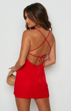 BB Exclusive Avery Red Mini Dress Dresses
