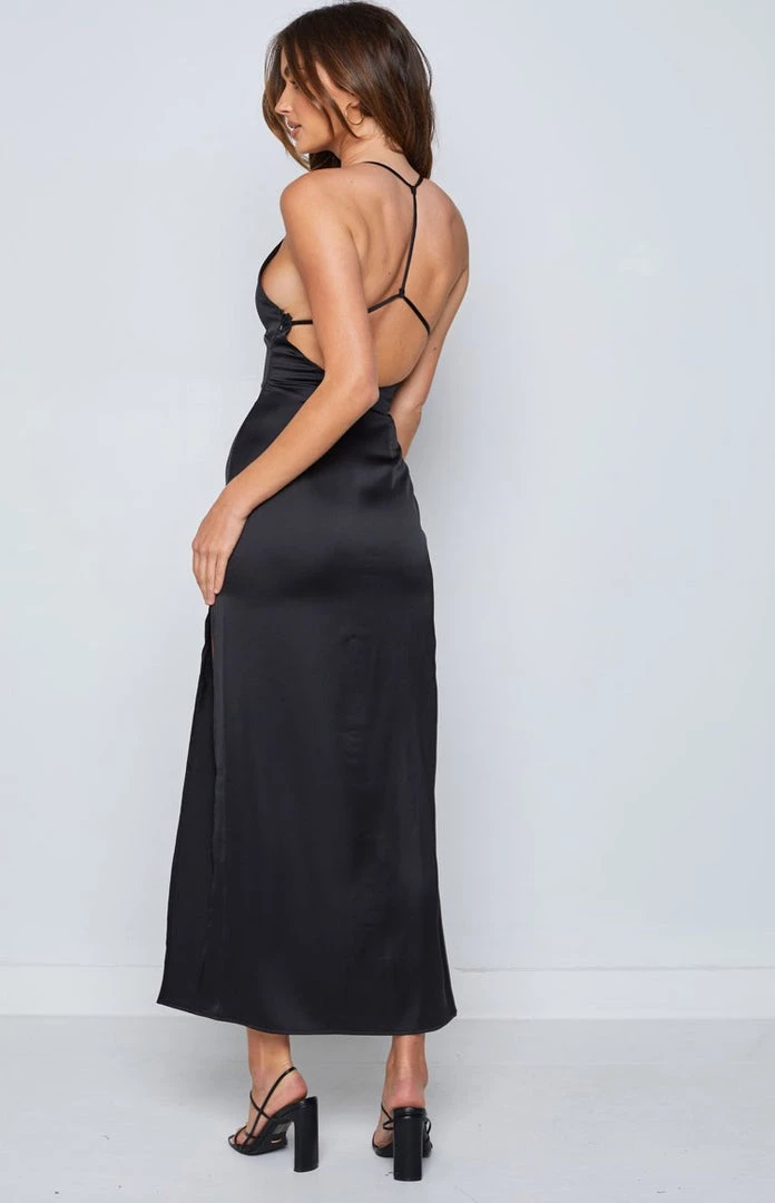 BB Exclusive Ayra Black Maxi Formal Dress 7 BB Exclusive Ayra Black Maxi Formal Dress