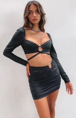 BB Exclusive Bottoms Azzura Mini Skirt Black