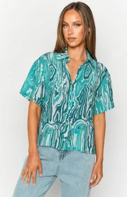 BB Exclusive Tops Barbeque Button Shirt Blue 20 BB Exclusive Tops Barbeque Button Shirt Blue