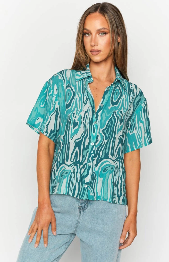 BB Exclusive Tops Barbeque Button Shirt Blue 10 BB Exclusive Tops Barbeque Button Shirt Blue
