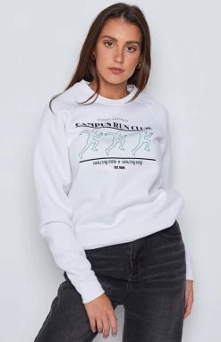 BB Exclusive Outerwear BB Run Club White Sweater