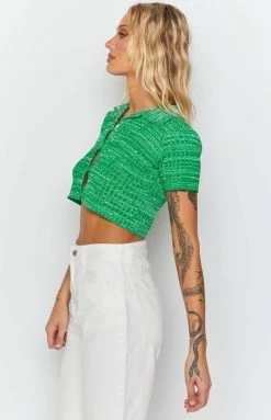 BB Exclusive Tops Beth Knit Polo Green