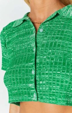 BB Exclusive Tops Beth Knit Polo Green